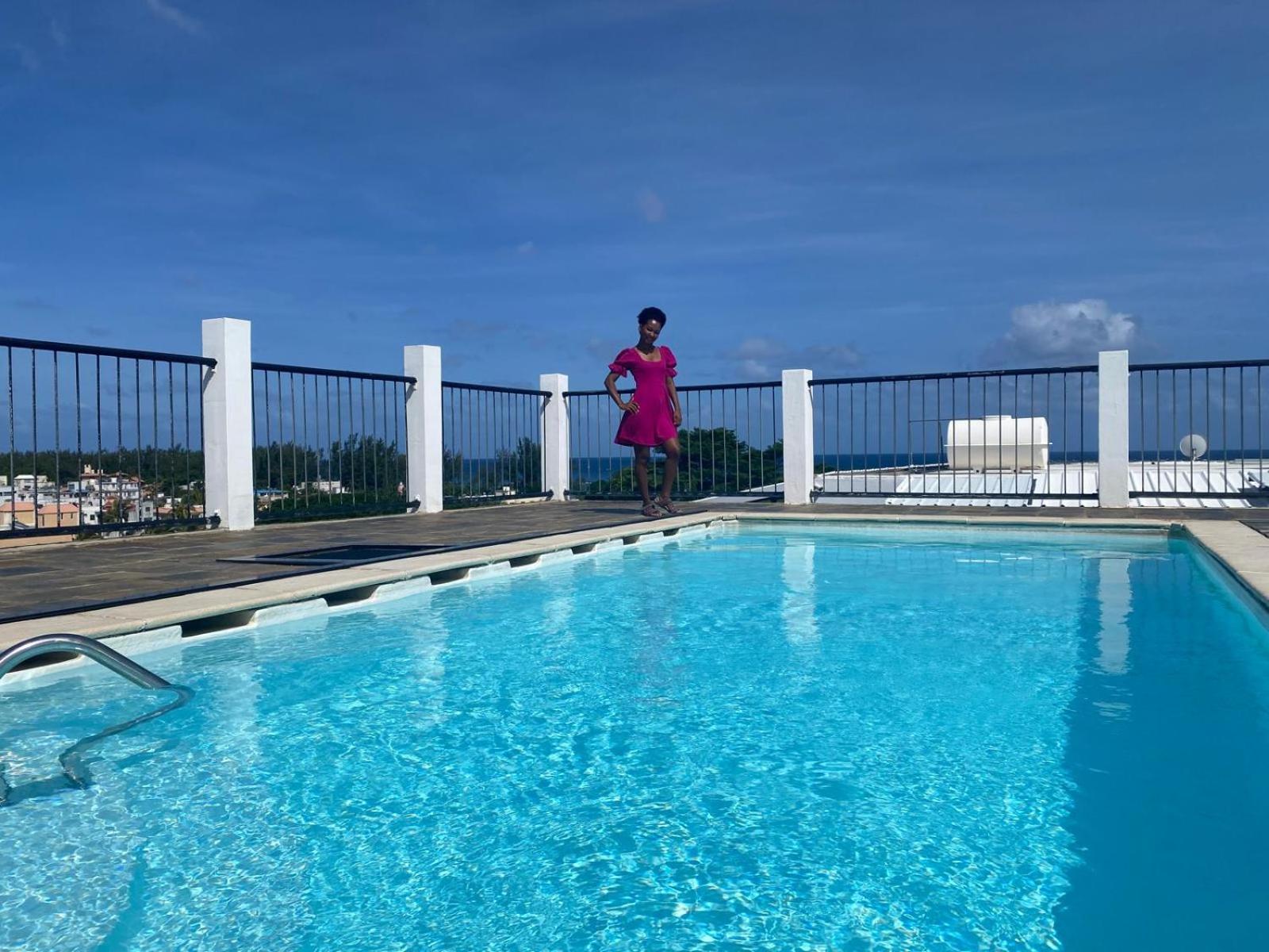 Modernes Apartment&Pool mit Mega Aussicht Flic-en-Flacq Exterior foto